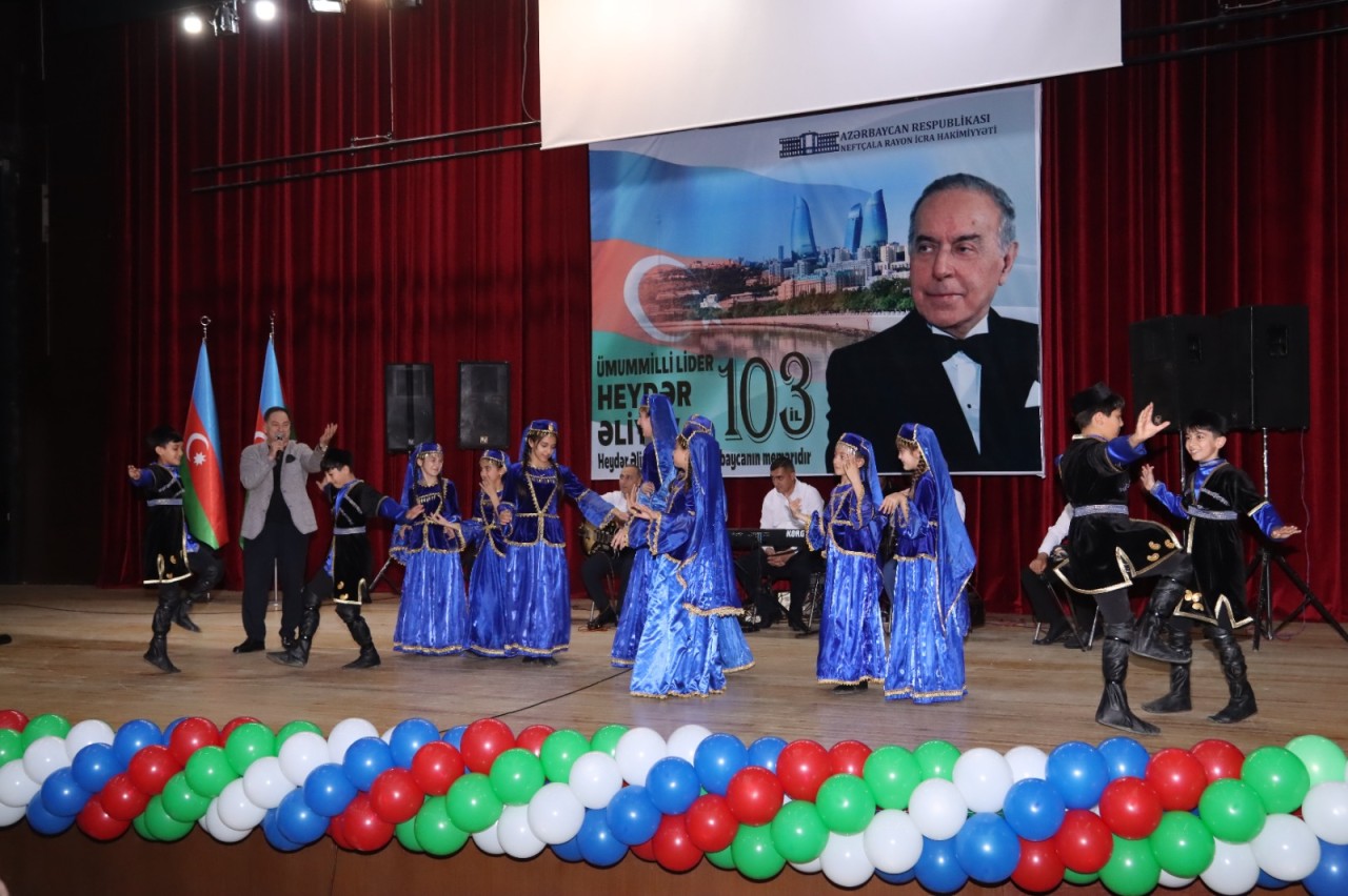 Neftçalada Ulu Öndərin 103 illiyi qeyd olundu - FOTOLAR